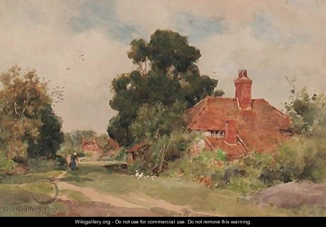 English Cottage Scene - Wilfrid Williams Ball