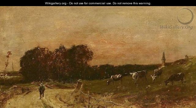 A Country Lane - (after) Mihaly Munkacsy