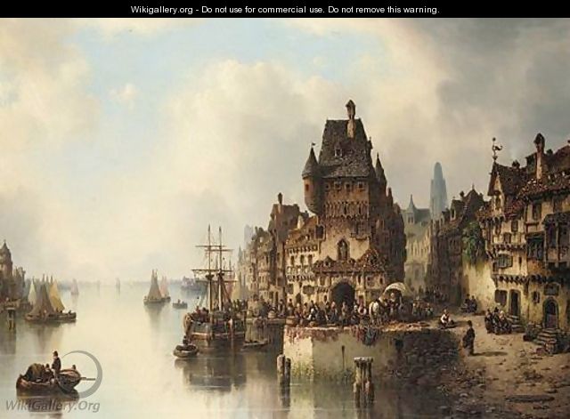 View Of Antwerp - Ludvig Hermann