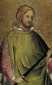 A Young Male Saint, Half Length, Holding A Sword, Probably Saint Julian The Hospitator - (after) Agnolo Gaddi