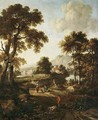A Classical Landscape With Travellers On A Path In The Foreground - Jan Wijnants