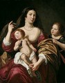 A Mother With An Infant In Her Arms And A Girl - Jan Van Bijlert