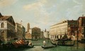 Venice, A View Of The Grand Canal Looking North From The Palazzo Rezzonico Towards The Palazzo Balbi - (after) (Giovanni Antonio Canal) Canaletto