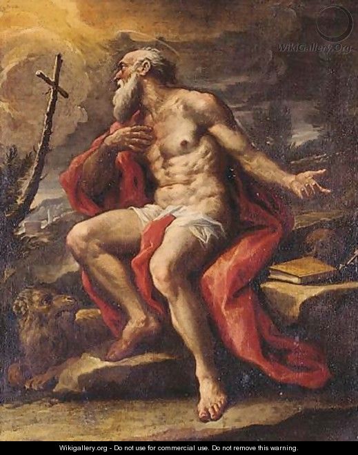 The Penitent Saint Jerome - Paolo di Matteis