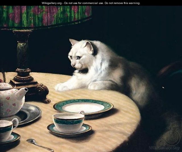 Cat On Table - Arthur Heyer