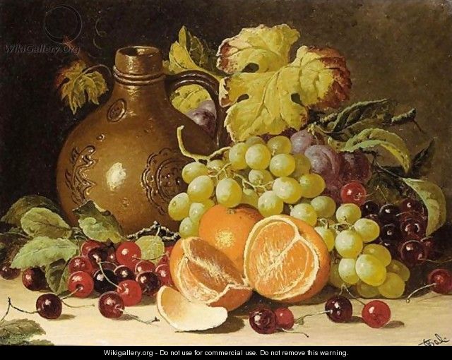 Still Life With Oranges And Jug - Charles Thomas Bale