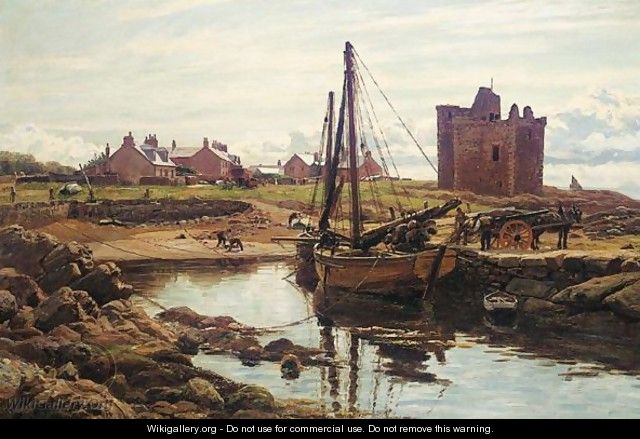 A Harbour Scene - Robert Crawford