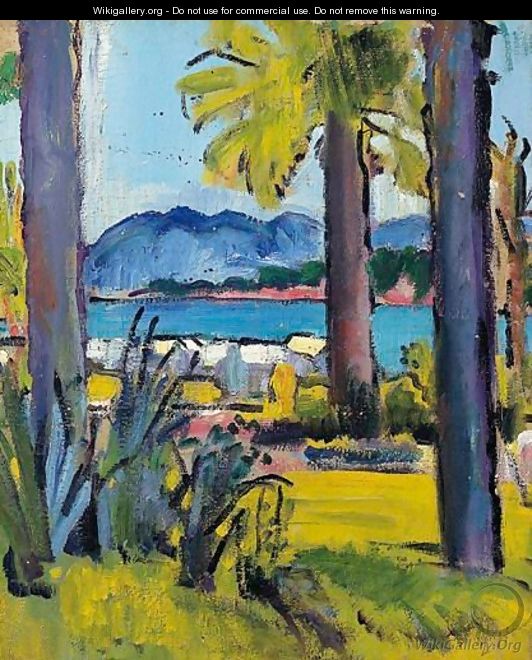 A View In The Cote De Azur, Circa 1920 - George Leslie Hunter