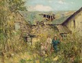 In A Ruined Cottage Garden - George Smith