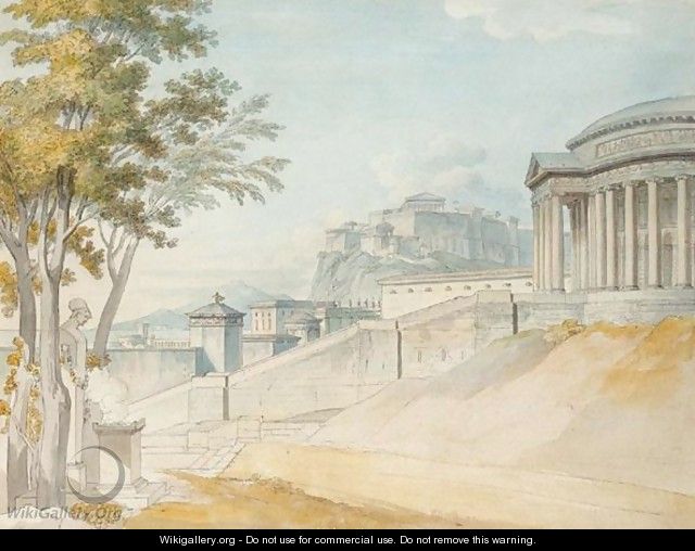 Evocation Of Ancient Athens - (after) Louis-Francois Cassas