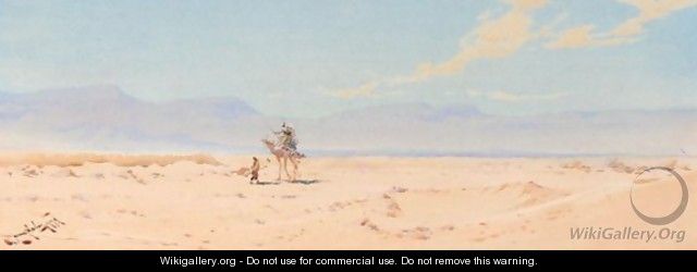 A Camel Crossing The Desert - Augustus Osborne Lamplough