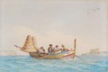A Fishing Boat Off Malta - John or Giovanni Schranz