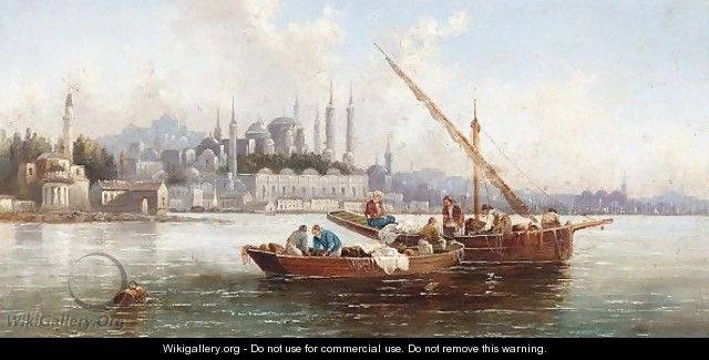 View Of Constantinople - Anton Schoth