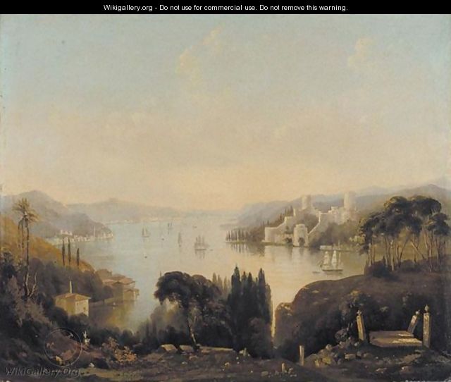View Of The Fortress Of Rumeli Hisari On The Bosphorus From Anadolu Hisari Hill - (after) George Edwards Hering