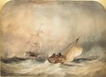 Shipping In A Stormy Sea - Thomas Sewell Robins