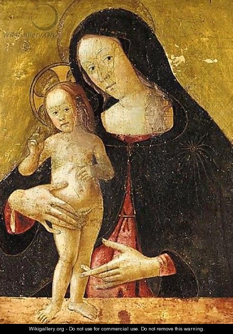 Madonna And Child - (after) Pietro (Lo Spagna) Giovanni Di