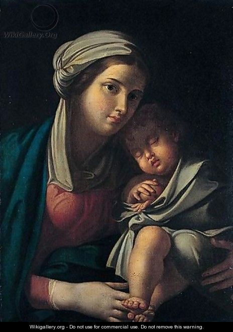 The Madonna And Child - (after) Francesco Albani