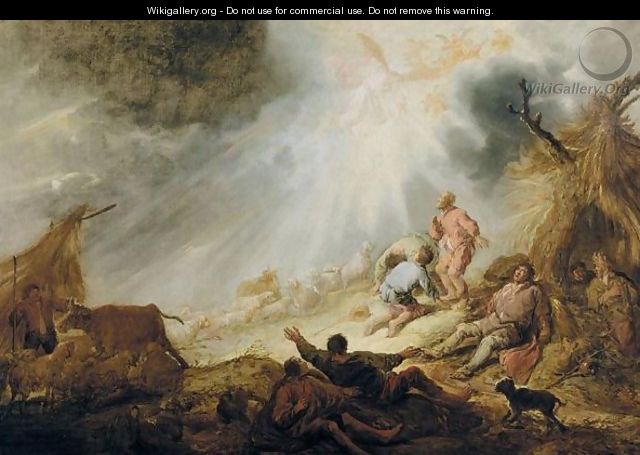 The Annunciation Of The Angels To The Shepherds - Benjamin Gerritsz. Cuyp