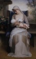 Young Mother Feeding Her Baby - Emile Lévy