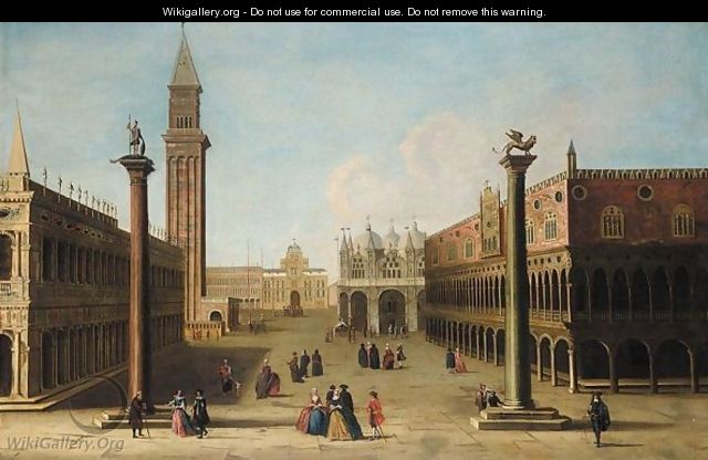 Venice, A View Of The Piazzetta And The Doge
