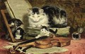 The Violin Lesson - Henriette Ronner-Knip