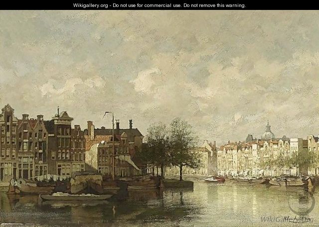 A View Of Amsterdam - Johannes Christiaan Karel Klinkenberg