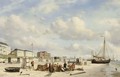 Figures On Scheveningen Beach - Petrus Paulus Schiedges