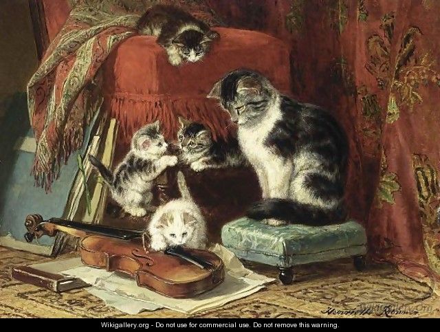 Playing Time - Henriette Ronner-Knip