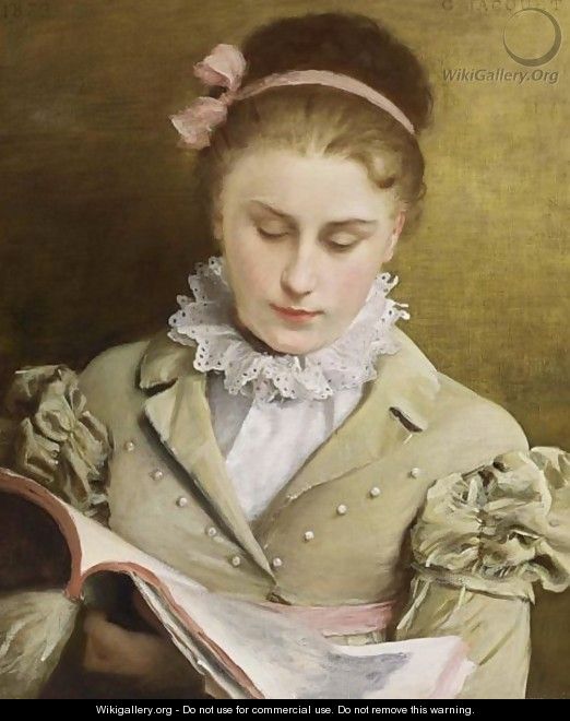 Attentive Reading - Gustave Jean Jacquet