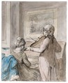 A Young Couple Making Music - Jurriaan Andriessen