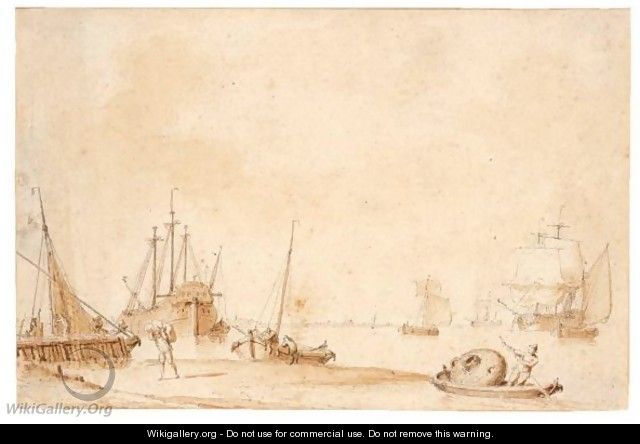 Harbour Scene - Cornelis De Grient