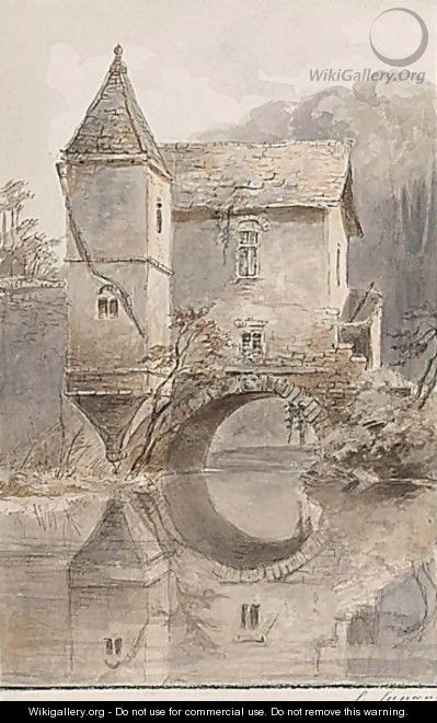 View Of A House Standing Over A Canal - Conradyn Cunaeus
