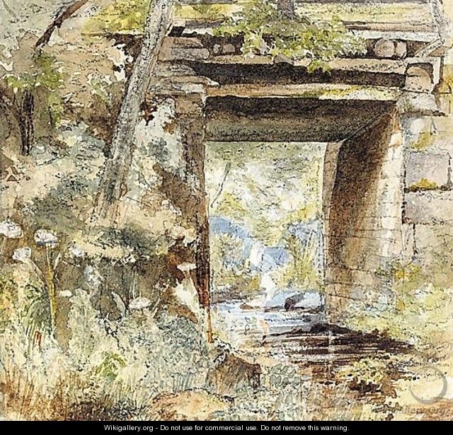 A Bridge Over A Stream - (after) Samuel Palmer