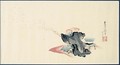 Dessin L'Homme Aux Papillons - Katsushika Hokusai