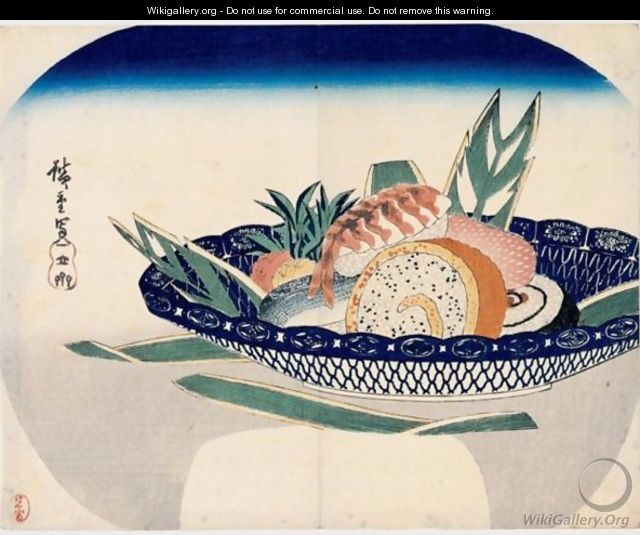 Plat De Sushi - Utagawa or Ando Hiroshige