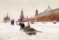 Red Square Under Snow - (after) Paul-Louis Bouchard
