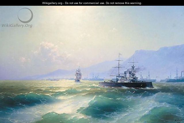 The Allied Naval Blockade Of Crete, 1897 - Ivan Konstantinovich Aivazovsky