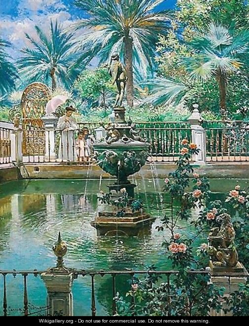 Jardines De Sevilla (Gardens In Seville) - Manuel Garcia y Rodriguez