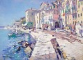 Quayside In The South Of France - Konstatin Alexeevich Korovin