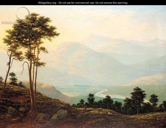 The River Dee, Lochnagar In The Distance - J.T. Walton