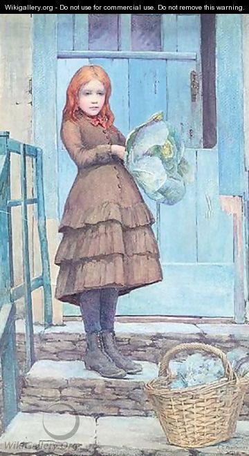 The Cabbage Girl - Charles Edward Boutwood