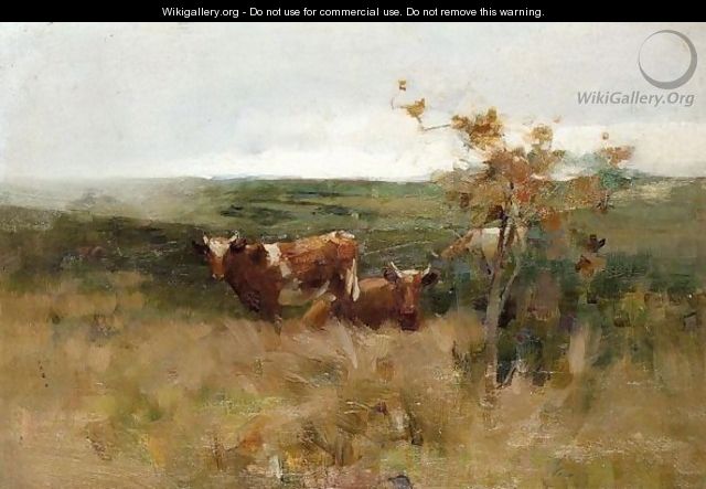Cows In A Field - John Alfred Arnesby Brown