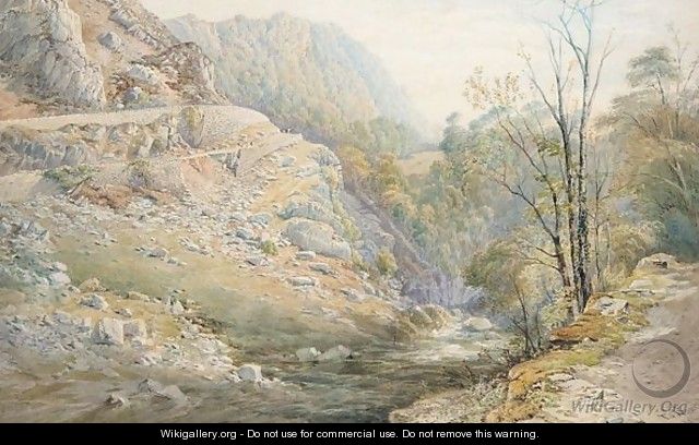 A Rocky Gorge - Thomas Sewell Robins