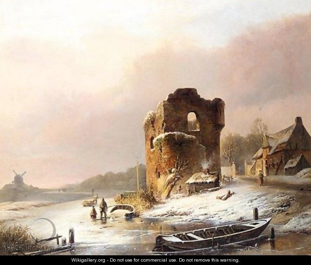 The Frozen River - Pieter Hendrik Jonxis