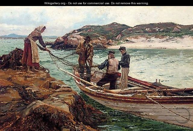 Landing The Catch - William Henry Bartlett