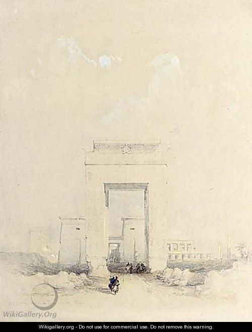 Great Gateway Leading To The Temple Of Karnak, Thebes - David Roberts