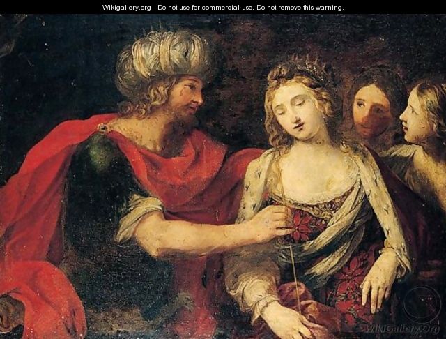 Esther before Ahasuerus - Giovanni Andrea Sirani