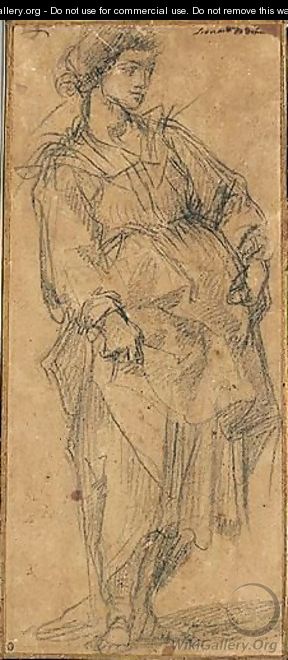 Old Attribution Leonard Da Vinci - Giovan Battista Naldini
