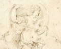 A draped female figure - (after) Girolamo Da Carpi