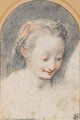 Portrait of a young girl - (after) Federico Fiori Barocci